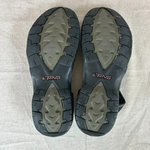 Teva Womens Tirra Strappy Sandals Size 11 Hiking Trails Outdoors Black Gray - Picture 6 of 9